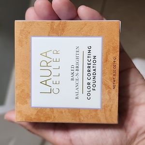 NIB Laura Geller Baked-n-Balance Brighten Color Correcting Foundation
